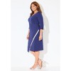 Catherines Asymmetrical Bell Sleeve Ponte Dress - 4 of 4