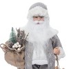 Season's Designs Christmas 16" Tan Santa W/Sweater Holding Toy Trai - 2 of 4