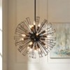 Rennnsan Jesmere 34"W 18-Light Unique Geometric Sputnik Dandelion Industrial Dimmable Chandelier - 2 of 4