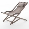 GDFStudio Tortuga Outdoor Eucalyptus Wood and Canvas Sling Chairs (Set of 2) - 4 of 4