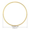 Unique Bargains Floral Hoop Wreath Frame Macrame Ring for Wedding Geometric Decor Party Wall Hanging - 2 of 4