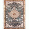 Unique Loom Outdoor Traditional Area Rug (Navy Blue and Light Pink) - 3 of 4