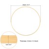 Unique Bargains Bamboo Handmade DIY Craft Wedding Dream Catcher Floral Hoops 8 Pcs - 2 of 3