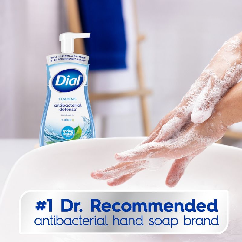 Dial Foaming Antibacterial Hand Wash Spring Water - 10 fl oz, 6 of 17