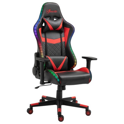 Costway massage racing gaming discount chair chair with rgb led