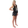 Harry Potter Women's Hogwarts House Crest Racerback Tank and Shorts Pajama Lounge Set - 2 of 4