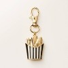 French Fry Bag Charm Keychain - kate spade new york x Target Gold/Black/Green - 2 of 4