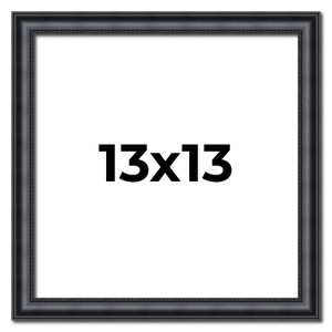 PosterPalooza | Square Linear Black Picture Frame - UV Acrylic, Foam Board Backing, Hanging Hardware - 1 of 4