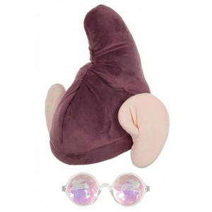 HalloweenCostumes.com    Disney Snow White Dopey Hat & Glasses Kit, Clear/Pink/Purple - 1 of 4