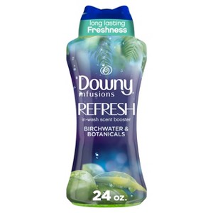 Downy Infusions In-Wash Laundry Scent Booster Beads, REFRESH, Botanical Florals and Birch Water, 24 oz - 1 of 4