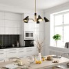 Vaxcel Pryce 5 - Light Chandelier in  Matte Black/Satin Brass - 2 of 4