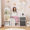 44 Inch Kids Bookshelf & Toy Storage – Reading Nook with Seat Cushion, 6 Cubbies & 2 Drawers, Organizer for Playroom/Kids Room - 2 of 4