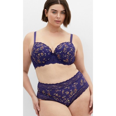 Women's Plus Size Hailey Print Cheeky Panty - sapphire | CITY CHIC