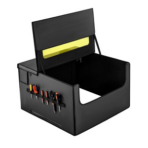 VEVOR Laser Engraver Enclosure, 31.5 x 31.5 x 19.6", Flame Retardant and Fireproof Protective Cover, with Exhaust Fan and Pipe, Black - 1 of 4