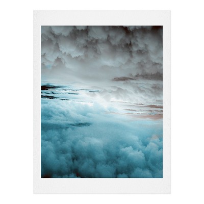 Caleb Troy Glacier Painted Clouds Art Print 16" 20" - Deny Designs: Modern Digital Sky Wall Decor, Unframed