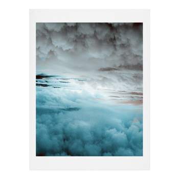 Caleb Troy Glacier Painted Clouds Art Print 16" 20" - Deny Designs