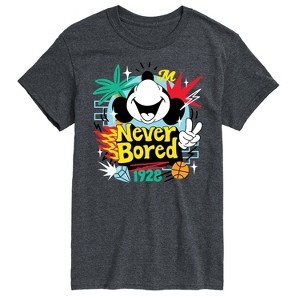 Men's - Disney - Mickey Never Bored Short Sleeve Graphic T-Shirt - 1 of 4