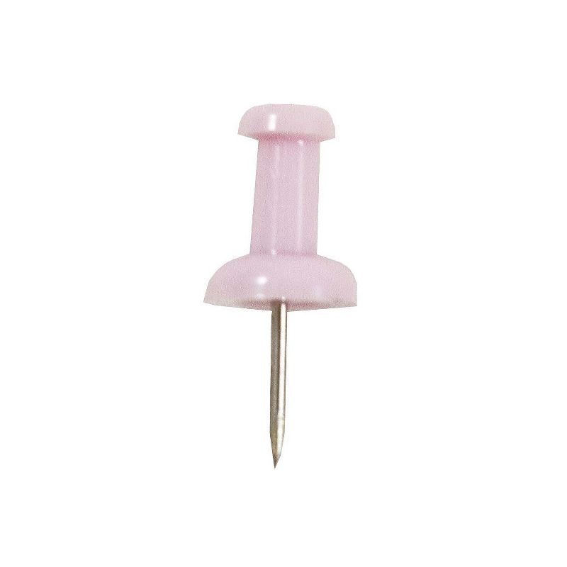 JAM Paper Colored Pushpins Baby Pink Push Pins 2 Packs of 100 (222419048A), 5 of 6