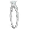 Pompeii3 1/2Ct Diamond Infinity Engagement Ring Womens 14k White Gold Interwoven Band - 3 of 4