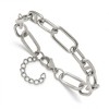 Chisel Stainless Steel Polished 9mm 6.5" Plus 1.25" 9mm Open Link Bracelet - 4 of 4