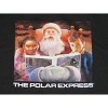 Polar Express Santa Reading Book with Kids Men's Black Long Sleeve Shirt - 2 of 3