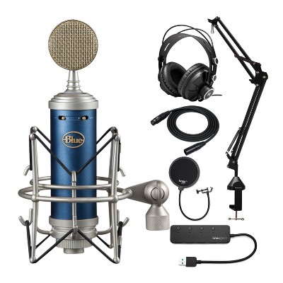 Blue Microphones Bluebird Large Diaphragm XLR Condenser Mic Studio Bundle