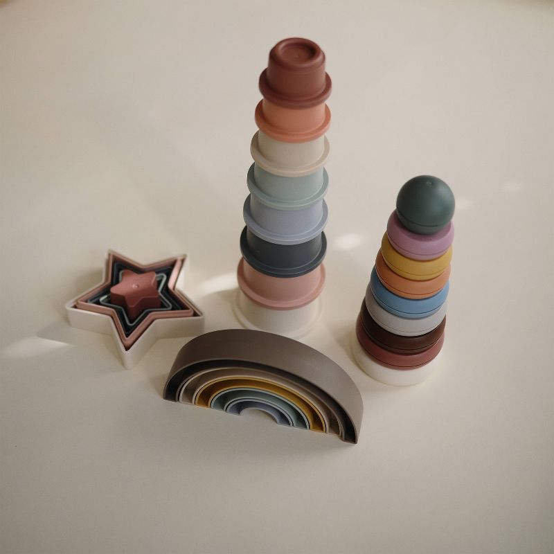 Mushie Rainbow Stacker Toy, 4 of 7
