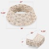 Best Choice Products 36in Basket Woven Hyacinth Christmas Tree Collar, Tree Skirt Accessory w/ Cord Cut-Out - 2 of 4
