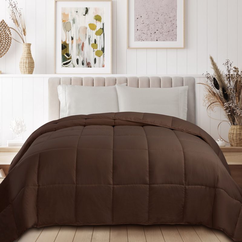 Classic Comforter Reversible All-Season Medium Weight Down Alternative Bedding by Blue Nile Mills, 2 of 8