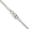 Black Bow Jewelry 1.5mm Sterling Silver, Round Solid Snake Chain Bracelet - 2 of 4