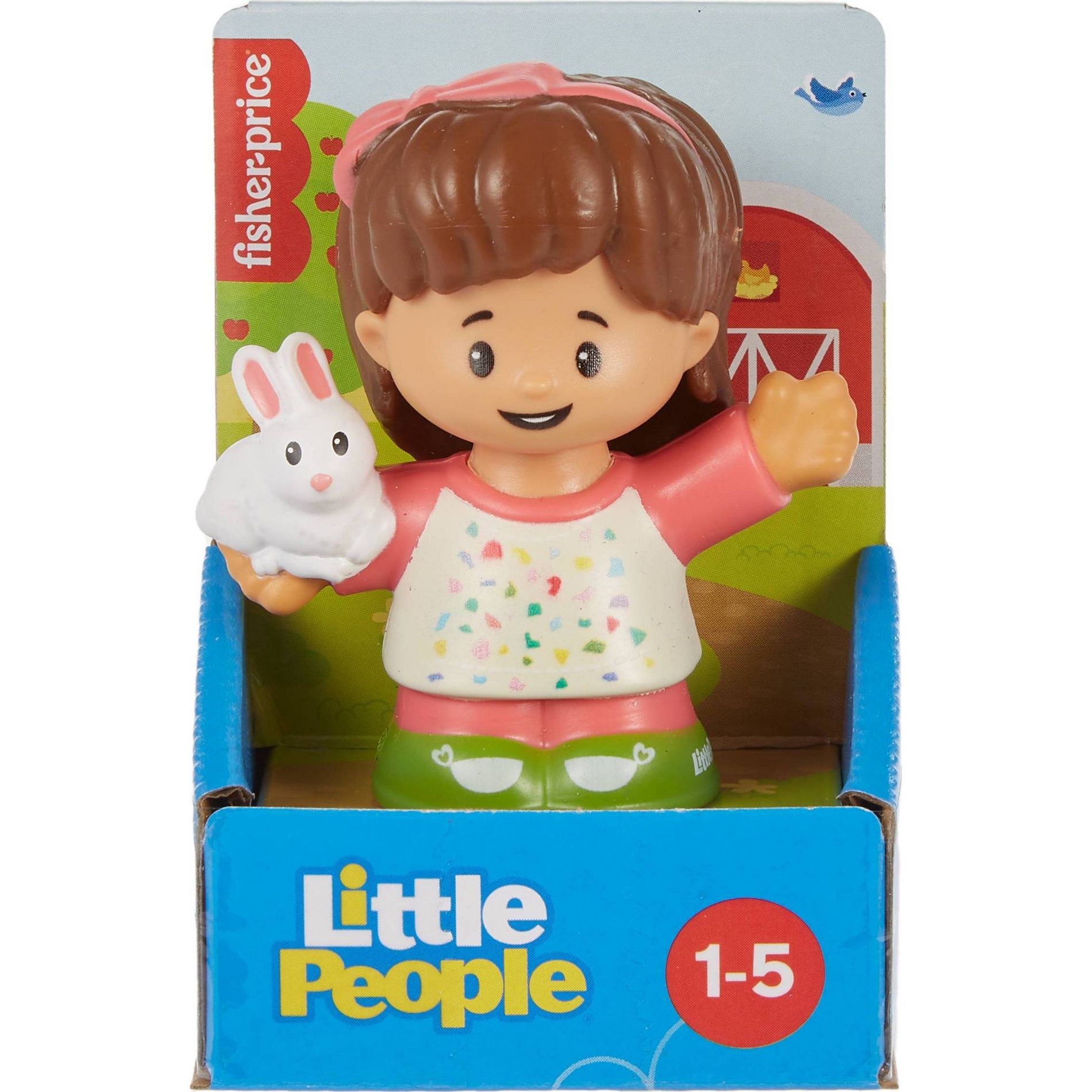 Fisher-Price Little People Girl With Bunny Figure