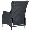 Reclining Patio Chair with Cushions Poly Rattan vidaXL - 4 of 4
