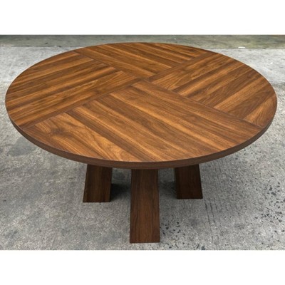 Round Dining Table for 4, 47 Inches Dining Room Table, Circle Kitchen Dinner Table for Dining Room, Kitchen, Living Room