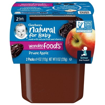Gerber 2nd Foods Natural Prune Apple Baby Meals - 5oz