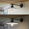 12" 1-Light Bonner Farmhouse Industrial Iron LED Victorian Arm Outdoor Sconce - JONATHAN Y - 2 of 4