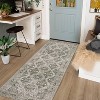 Acekool 2x6 Machine Washable Runner Rug - Non-Slip Stain Resistant Low-Pile for Hallway, Kitchen & Entryway, Grey - 4 of 4