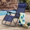 EROMMY Set of 2 Zero Gravity Lounge Chairs, Folding Reclining Patio Chairs with Cup Holder & Headrest - 2 of 4