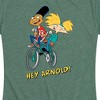 Women's - Hey Arnold! - Arnold and Gerald Bike Short Sleeve Graphic T-Shirt - 2 of 4