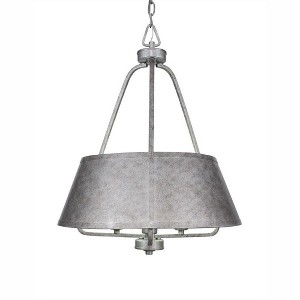 Toltec Lighting Sonora 3 - Light Chandelier in  Aged Silver - 1 of 1