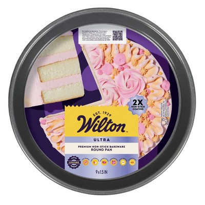 (2 pack) Wilton 9 Nonstick Ultra Bake Professional Round Cake Pan