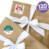 Big Dot of Happiness Christmas Stockings Gift Tag Stickers, Assorted Winter Holiday Gift Tag Labels, To and From Stickers - 12 Sheets - 120 Stickers - 2 of 4