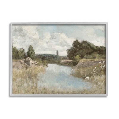 Stupell Industries Nature Stream Wilderness Creek Framed Giclee