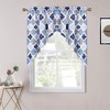 Geometric Quatrefoil Swag Valance Curtains for Windows Cotton Blend Fabric, 56" W x 36" L - 2 of 4