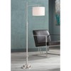 Possini Euro Design Burbank Modern 64" Tall Standing Floor Lamp Downbridge Pole Silver Metal Brushed Nickel Finish Living Room Bedroom House Reading - 2 of 4