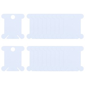 Unique Bargains PP Plastic Reusable Embroidery Floss Bobbins with Thread Clips 150 Pcs - 1 of 4