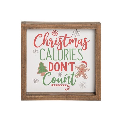 C&F Home Christmas Calories Shadow Box