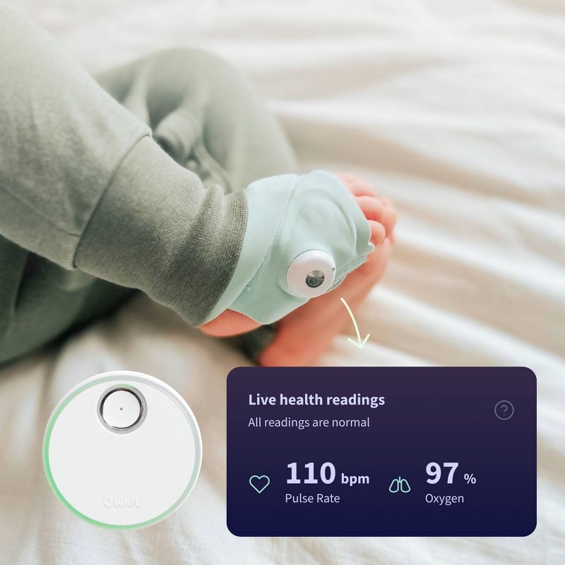 Owlet Dream Sock - FDA-Cleared Smart Baby Monitor with Live Health Readings and Notifications, 4 of 20