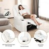 Electric Power Recliners with Massage and Heat Adjustable Faux Leather Armchair with Cup Stand, Ideal for Living Room, Office, Bedroom - 3 of 4