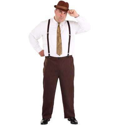 HalloweenCostumes.com 2X  Men  Men's Plus Size Businessman Costume, Brown