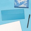 JAM Paper #10 Business Envelope 4 1/8" x 9 1/2" Blue 25/Pack (15861) - 3 of 4